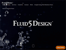 Tablet Screenshot of fluid5design.com